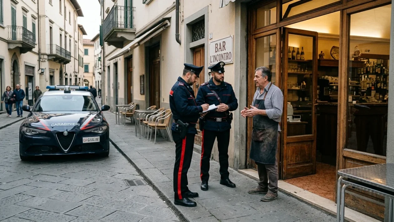 Auto dei carabinieri durante un intervento sul territorio