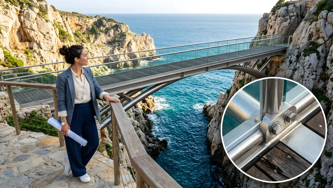 Scogliera e costa sul Golfo dell'Asinara a Porto Torres