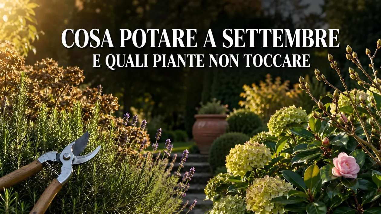Potature a settembre: 6 specie da non toccare e le regole per siepi, rose e aromatiche