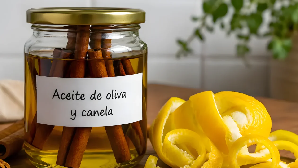 Profumatore fai-da-te con 3 ingredienti: olio d'oliva, arancia e cannella contro i cattivi odori