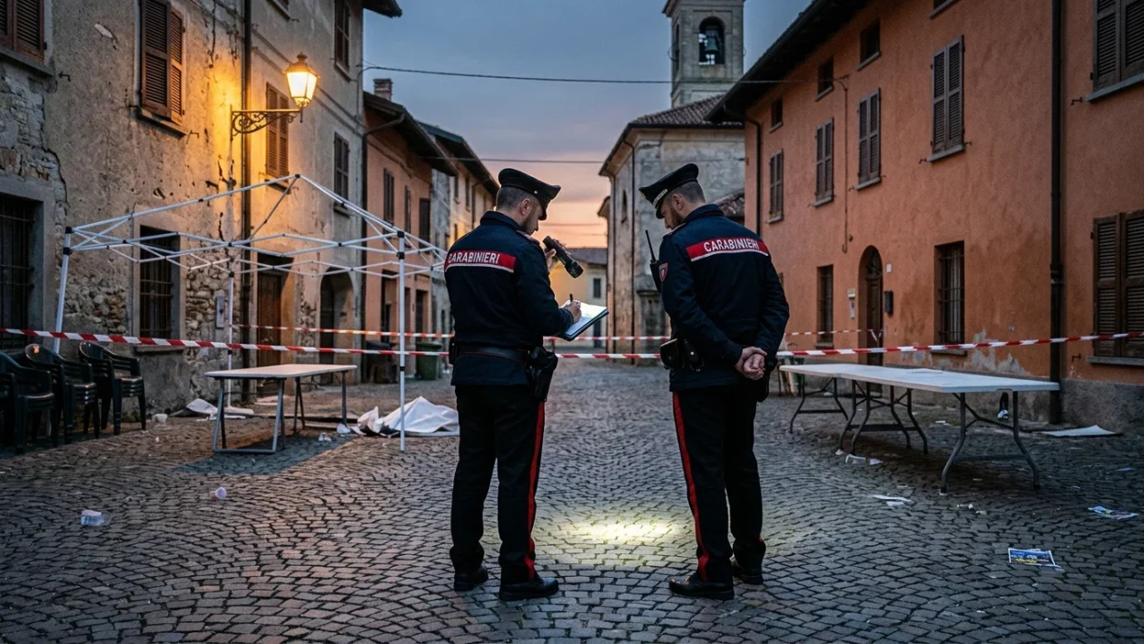 Auto dei Carabinieri in servizio per rilievi e indagini