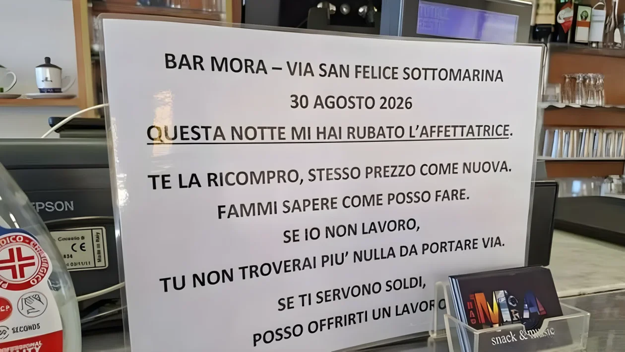 Quarto furto in 12 mesi al Bar Mora di Sottomarina: rubati 1.500 euro di merce e l'affettatrice