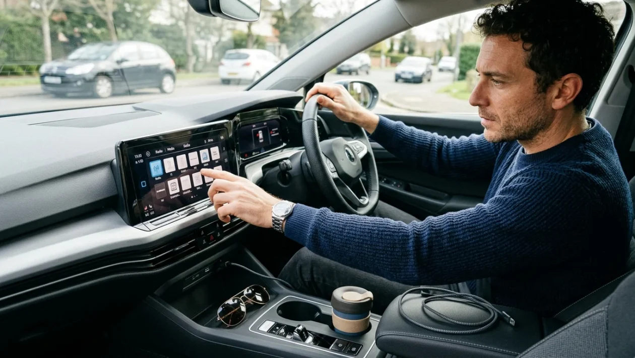 Ricevitore radio digitale per auto sintonizzato sui canali DAB+