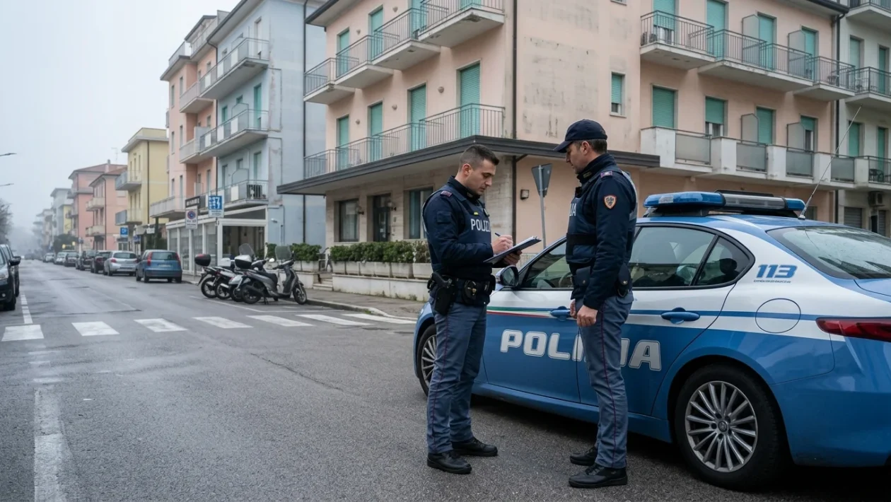 Volante della Polizia di Stato impegnata nei controlli a Rimini