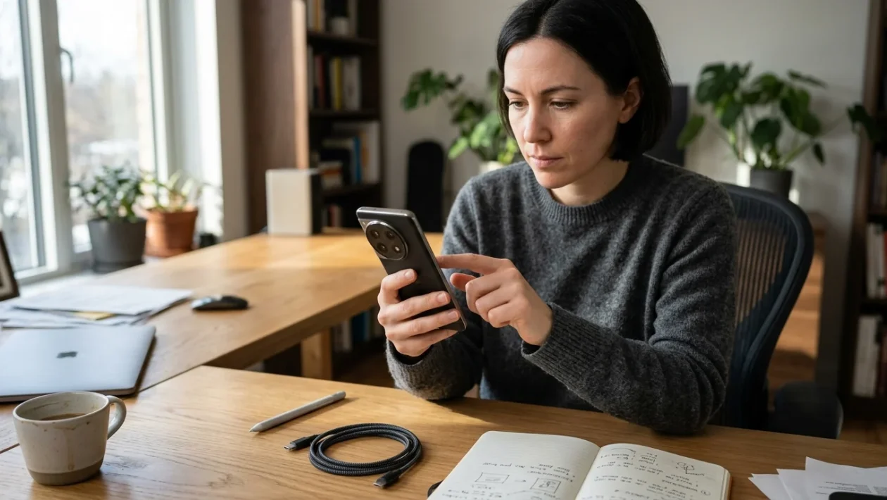 Smartphone flagship Samsung Galaxy Ultra con pennino integrato S Pen su sfondo neutro