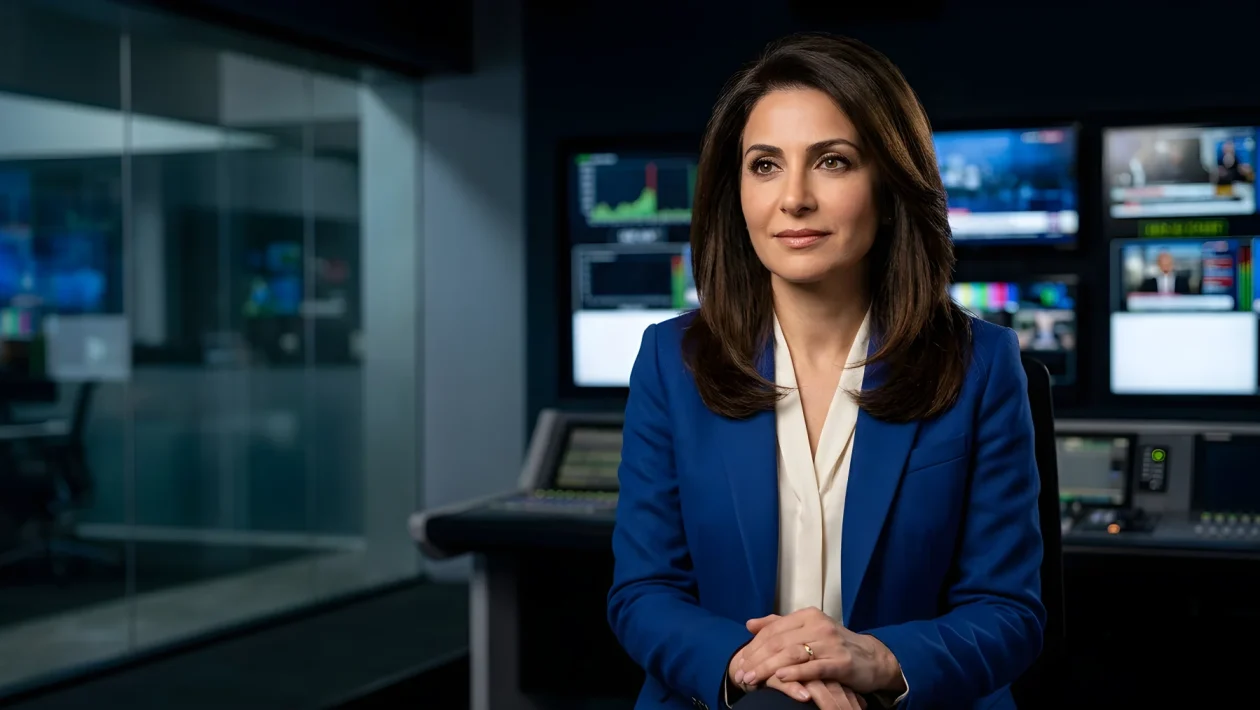La giornalista e conduttrice televisiva di BBC News Maryam Moshiri