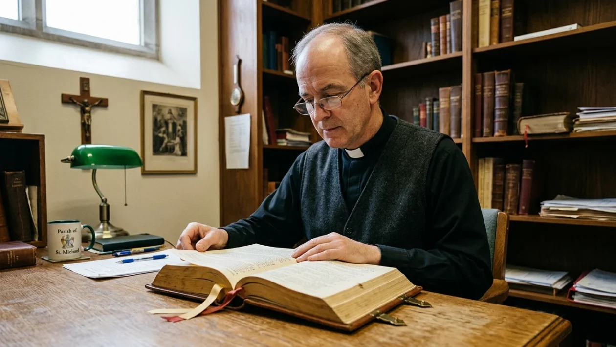 Rappresentazione sacra del calendario liturgico cattolico con santi e beati