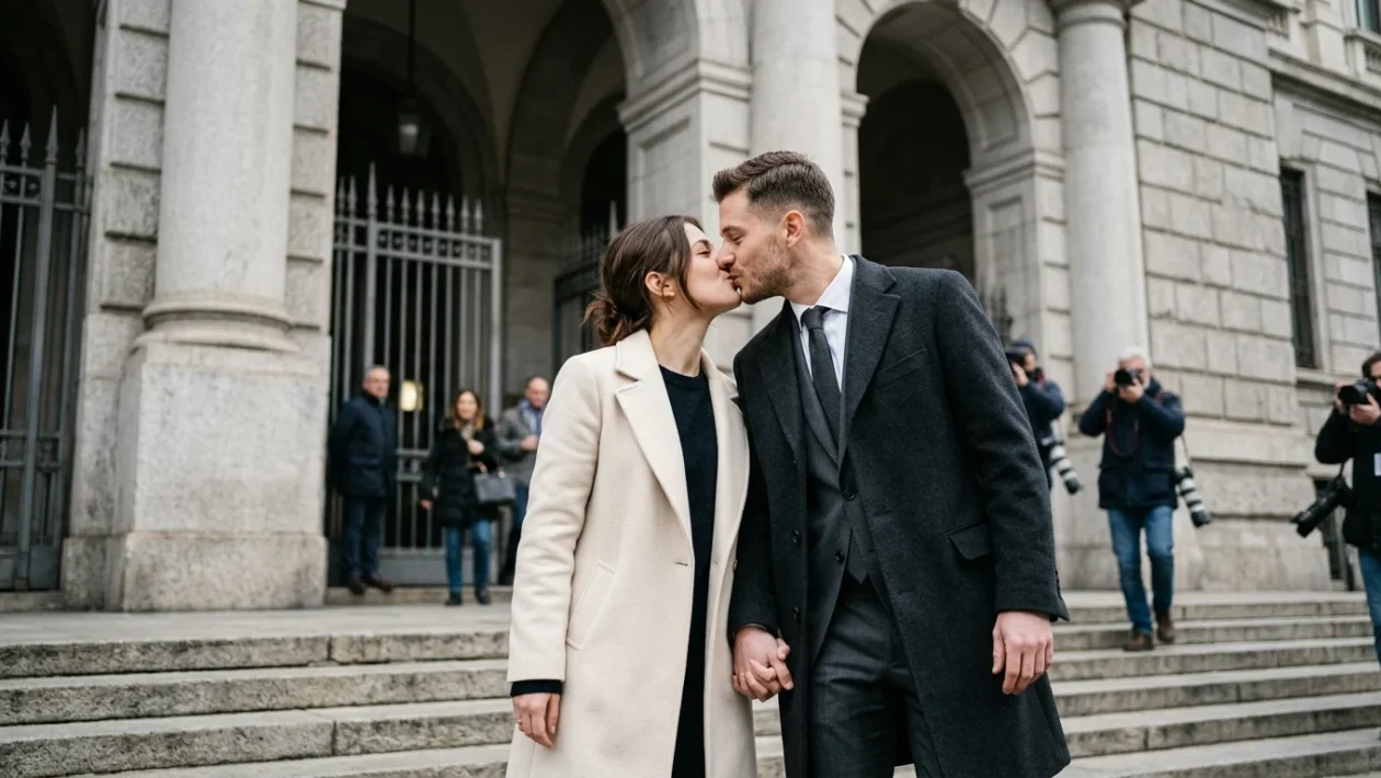 Sara Soldati e Leonardo Maria Del Vecchio al Tribunale di Milano