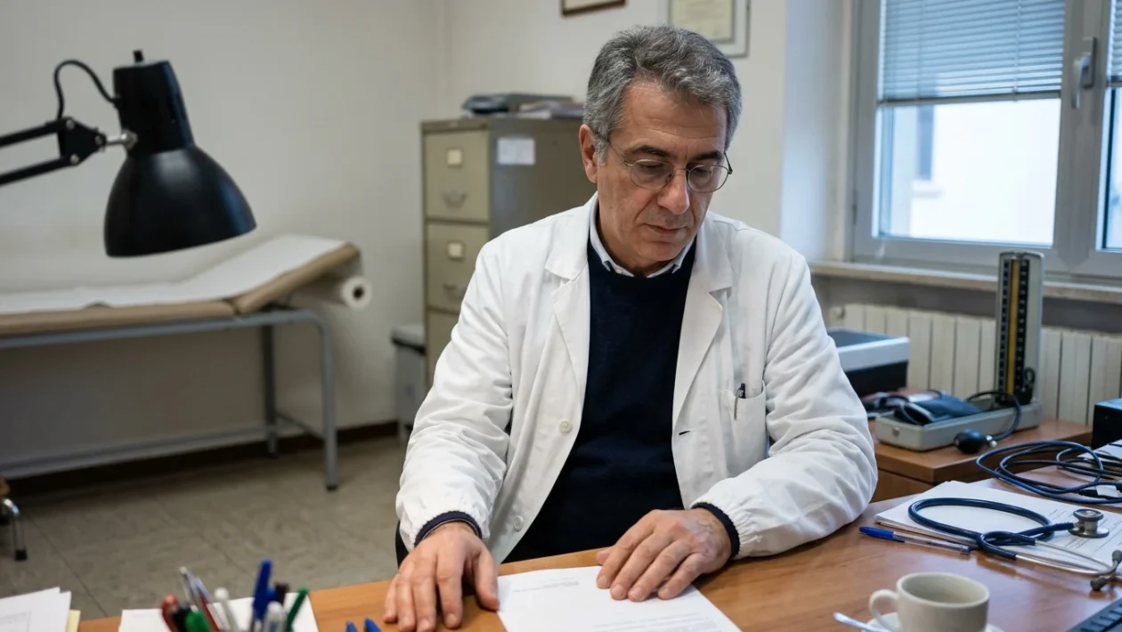 Ambulatorio medico vuoto durante le giornate di sciopero dei medici di base