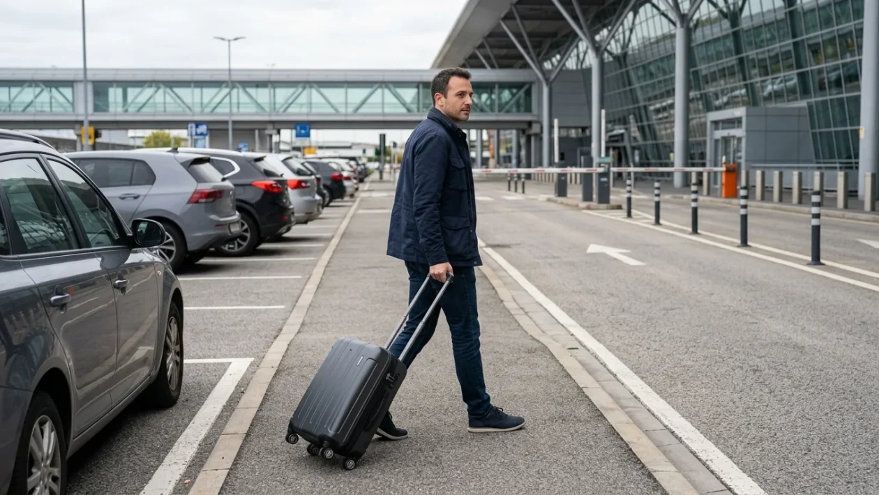 Area di sosta veicoli presso l'aeroporto di Torino Caselle
