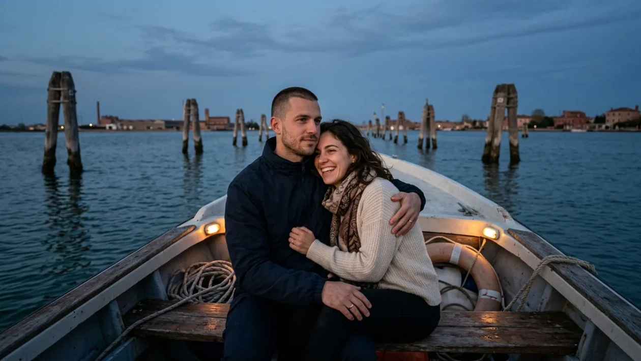 La laguna di Venezia nei pressi del canale di Tessera