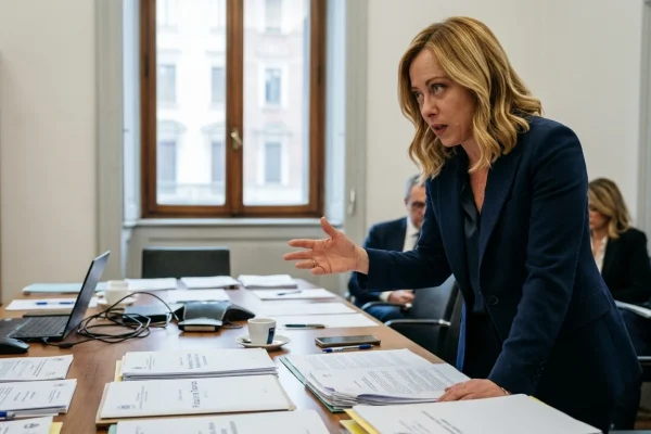 Silvia Sardone durante un intervento pubblico istituzionale