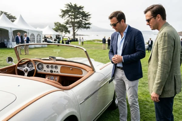 Porsche 911 restaurata e personalizzata da Singer in collaborazione con Louis Vuitton