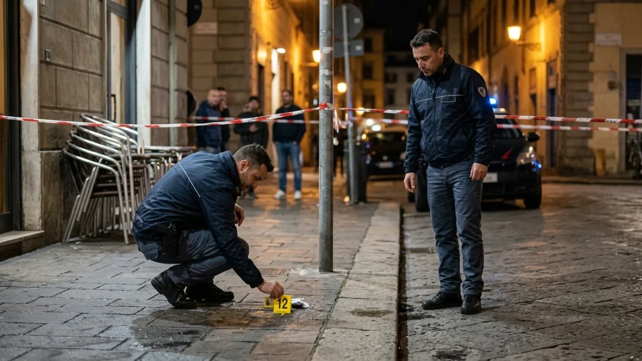 Auto dei Carabinieri impegnata nei rilievi e nelle indagini a Torre del Greco