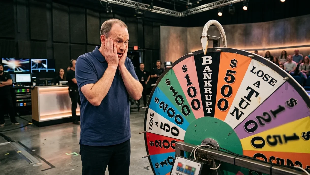 La celebre ruota del quiz televisivo con i suoi spicchi colorati e la casella perdi tutto