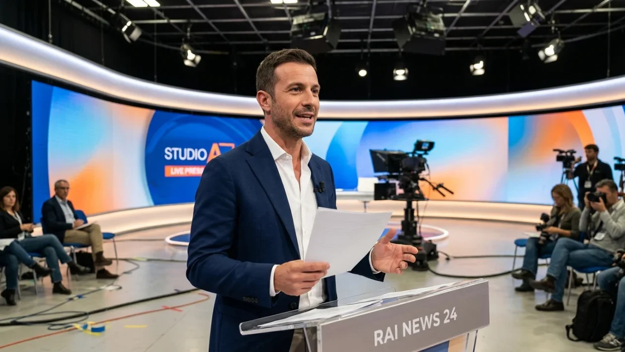 Stefano De Martino presenta il nuovo studio di Affari Tuoi