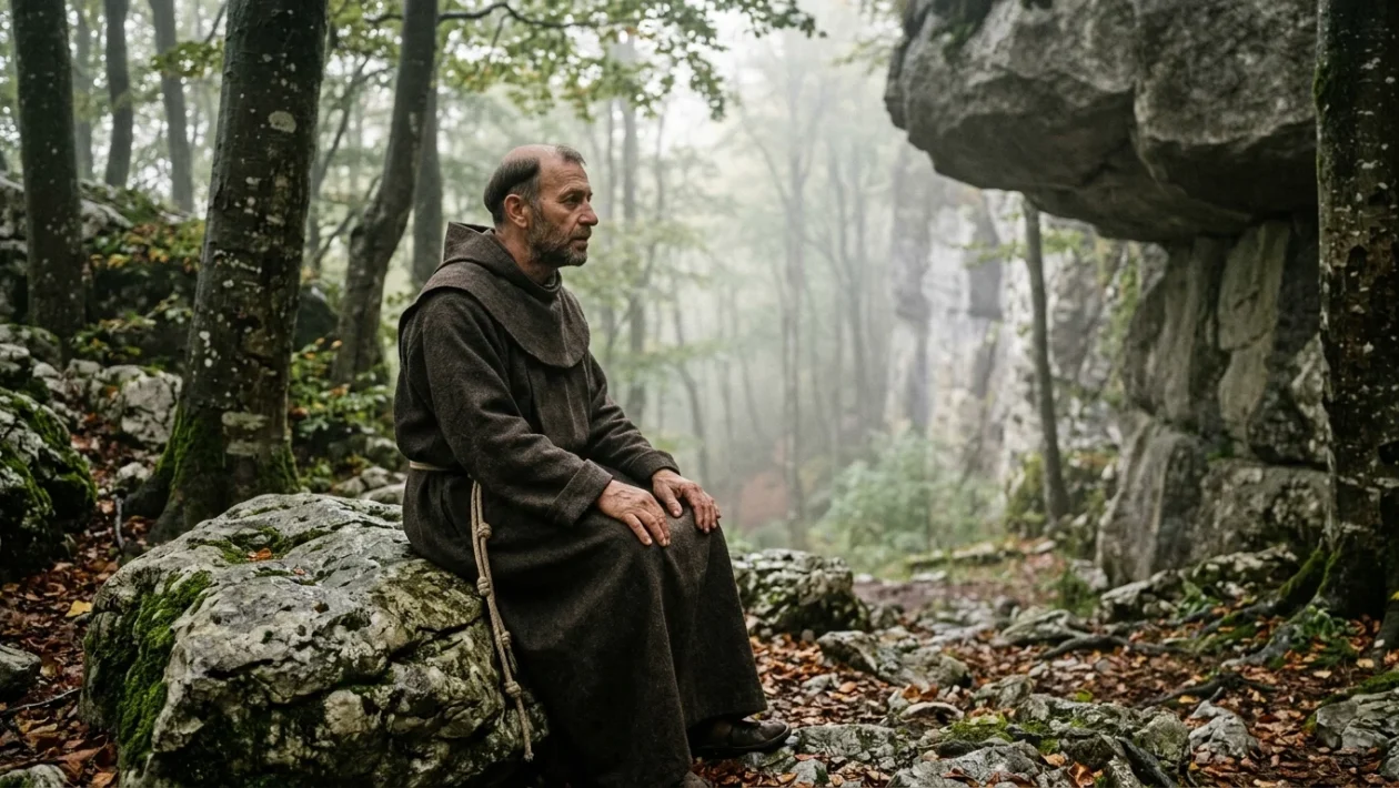 Raffigurazione artistica di San Francesco d Assisi che riceve le stimmate sul monte della Verna