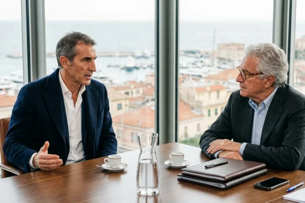 Lavagna tattica e block notes a bordocampo durante una partita di calcio professionistico