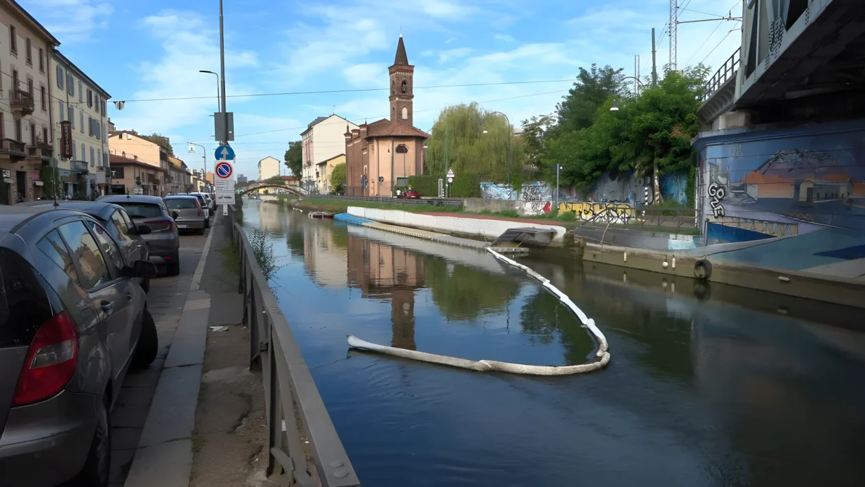 Sversamento nei Navigli: una macchia di idrocarburi lunga 28 chilometri minaccia Milano e l'agricoltura