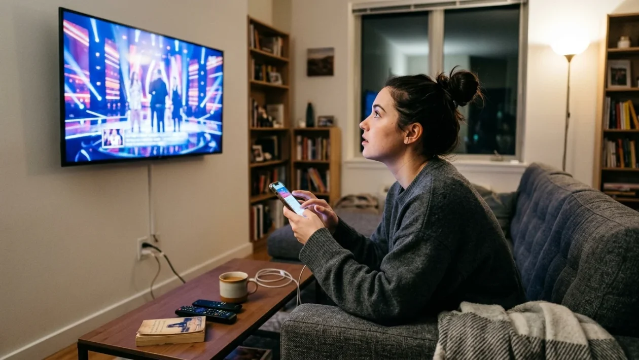 Interfaccia del televoto su smartphone per il reality show Grande Fratello Vip
