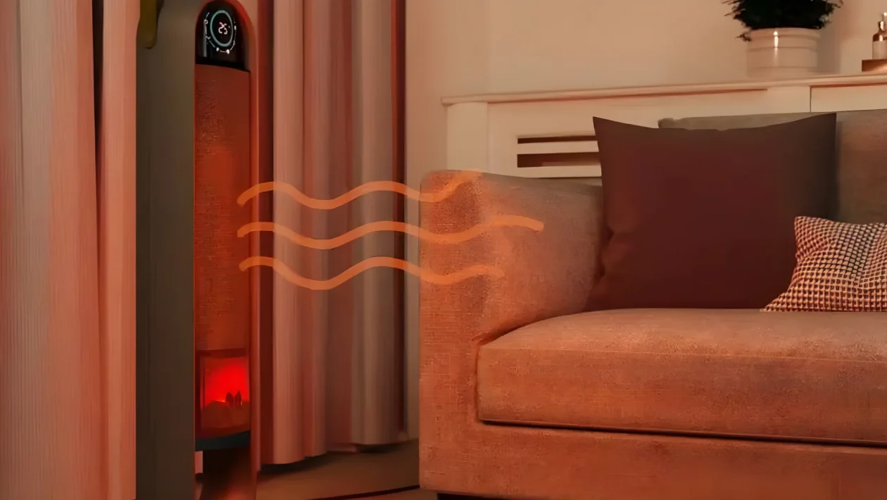 Termoventilatore Sinji da 2.000W: la stufa Action con effetto camino a 39,95 euro