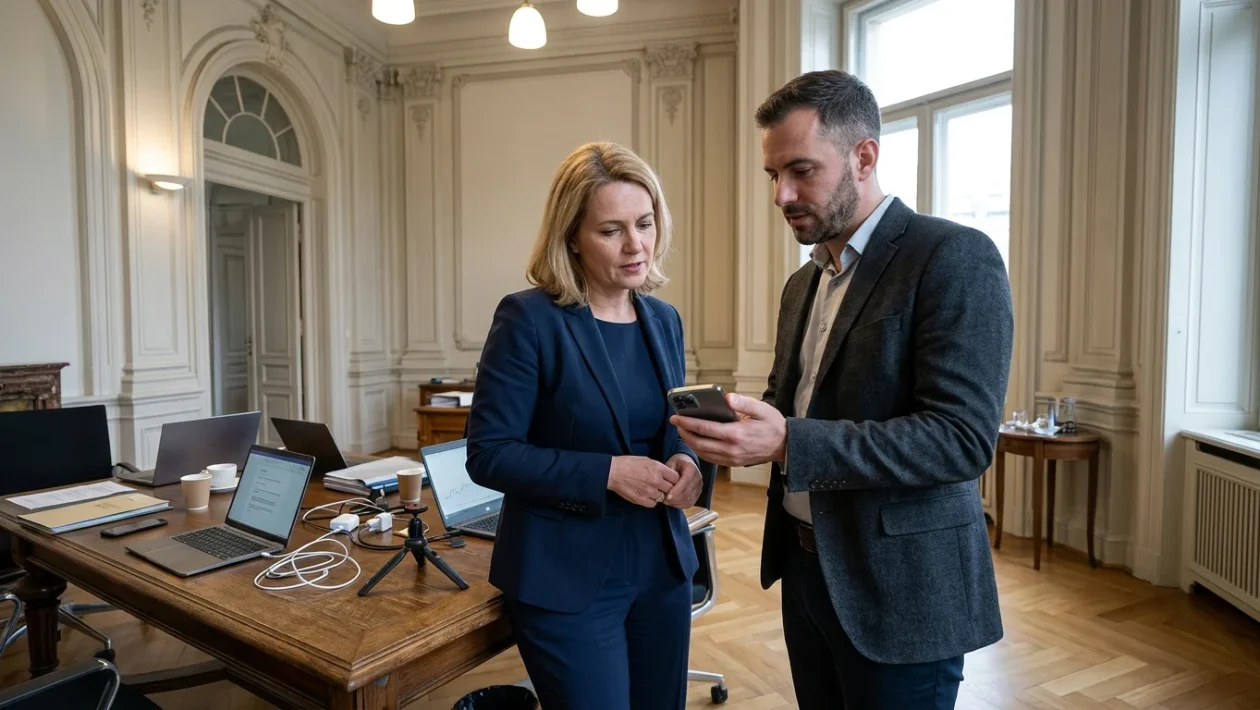 Tommaso Longobardi al lavoro nella gestione della strategia di comunicazione digitale politica