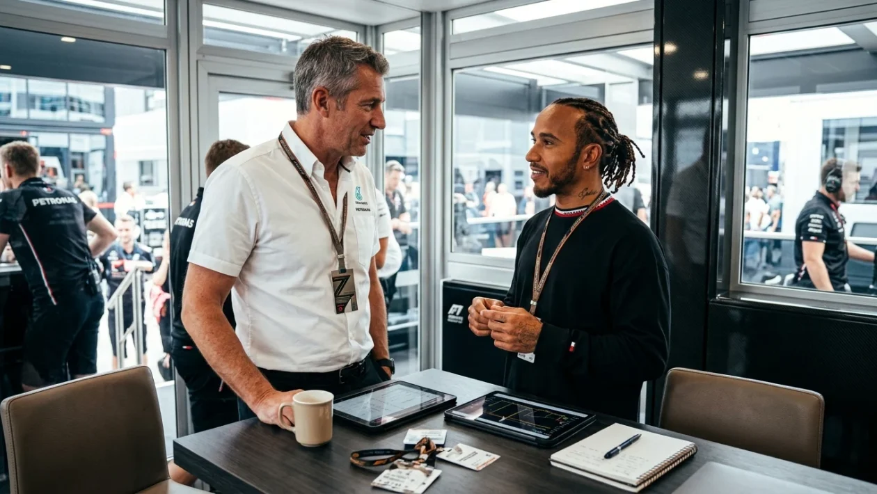 Toto Wolff al muretto box Mercedes durante un weekend di Formula 1