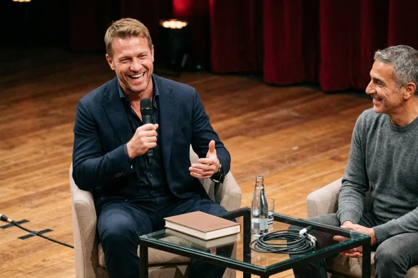Francesco Totti e Vincent Candela al Teatro Sala Umberto a Roma