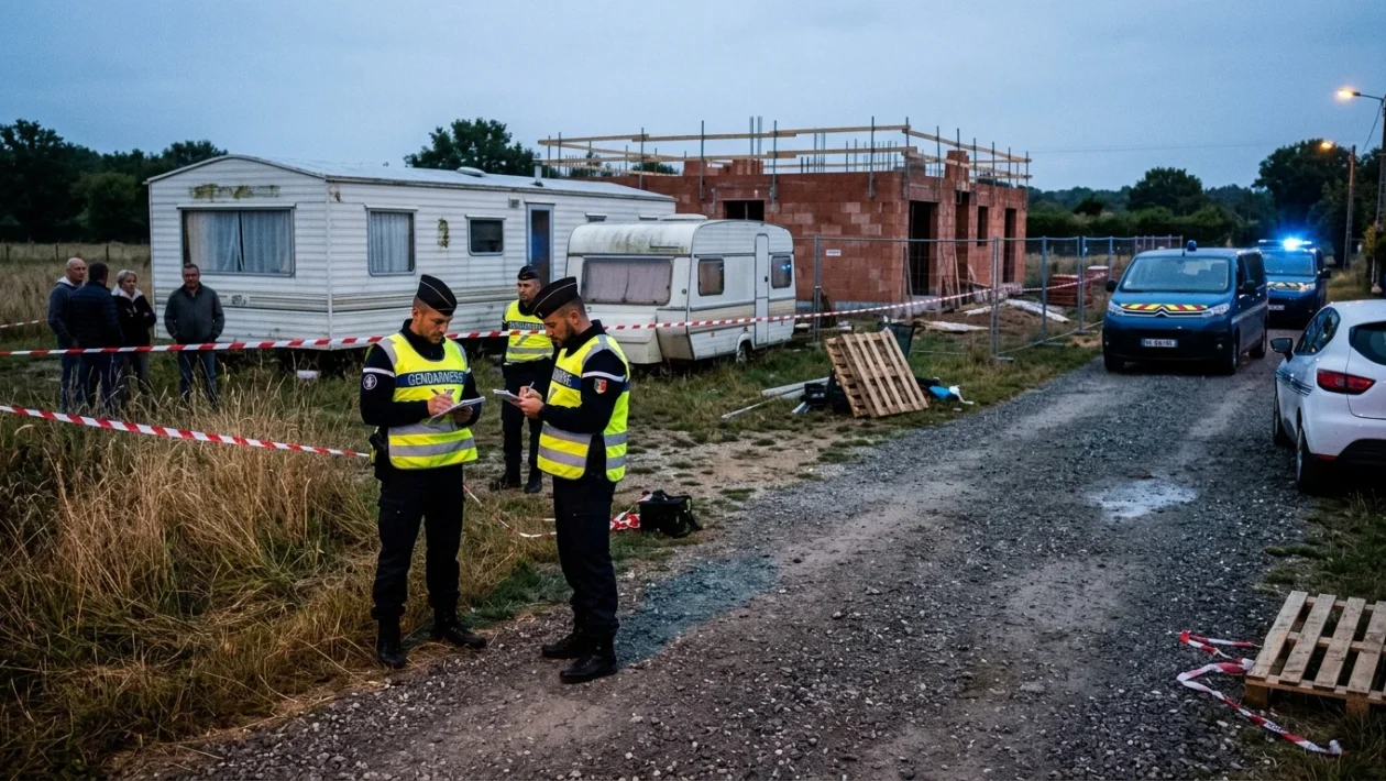 Rilievi delle forze dell'ordine e investigatori sulla scena di un crimine