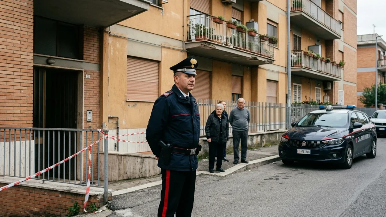 Palazzina nel quartiere Pietralata a Roma dove si è consumata la tragedia familiare