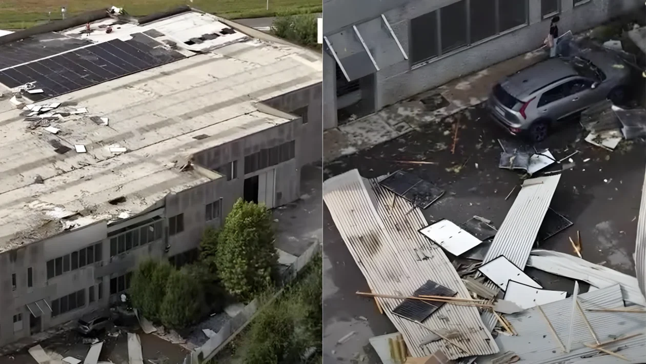 Tromba d'aria a Cigole alle 6 del mattino: tetti scoperchiati e fotovoltaico sradicato nel Bresciano