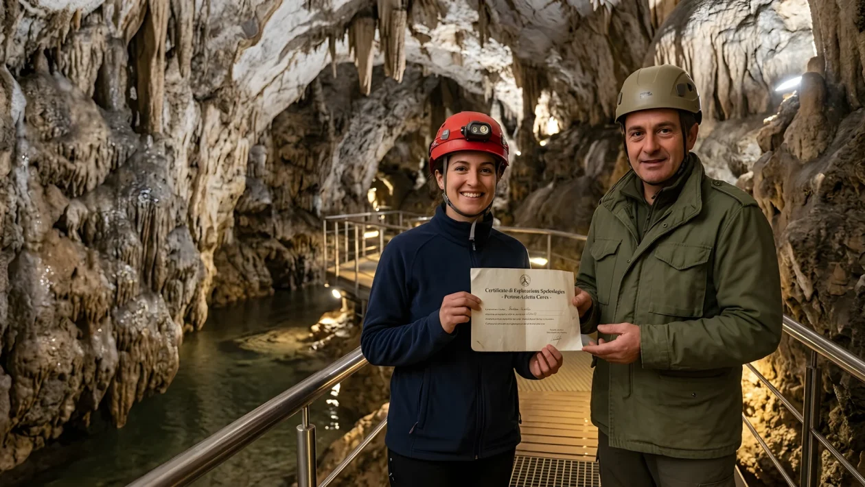 Complesso carsico delle Grotte di Pertosa-Auletta attraversato dal fiume sotterraneo Negro