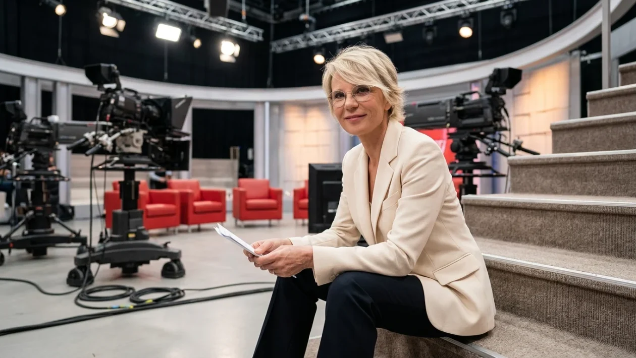Maria De Filippi nello studio del programma Uomini e Donne su Canale 5