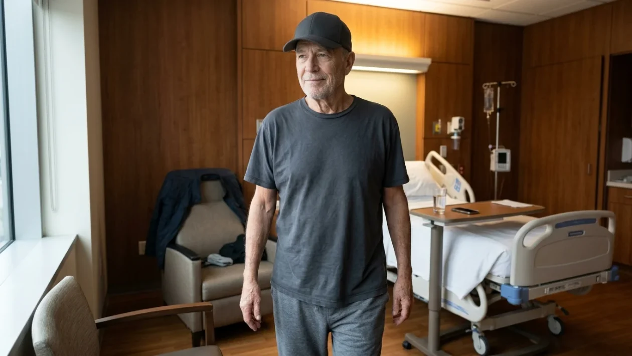 Vasco Rossi sul palco durante un concerto dal vivo