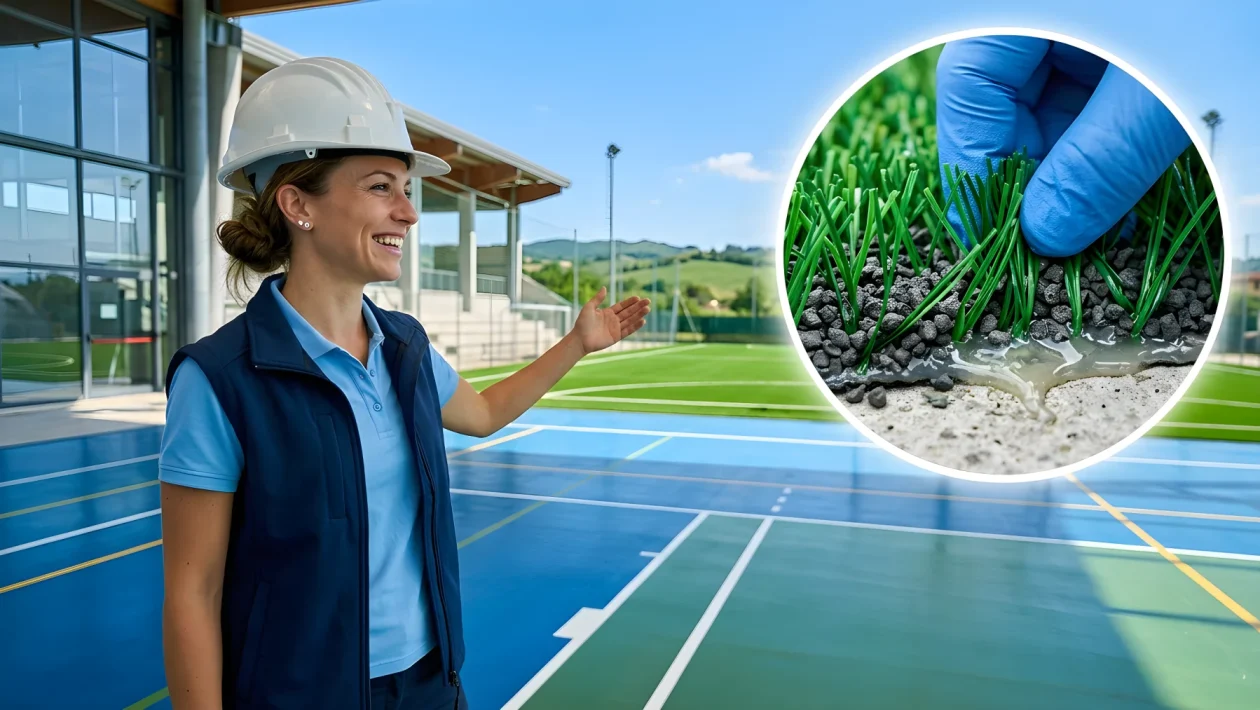 Impianto sportivo polivalente con campo da gioco indoor