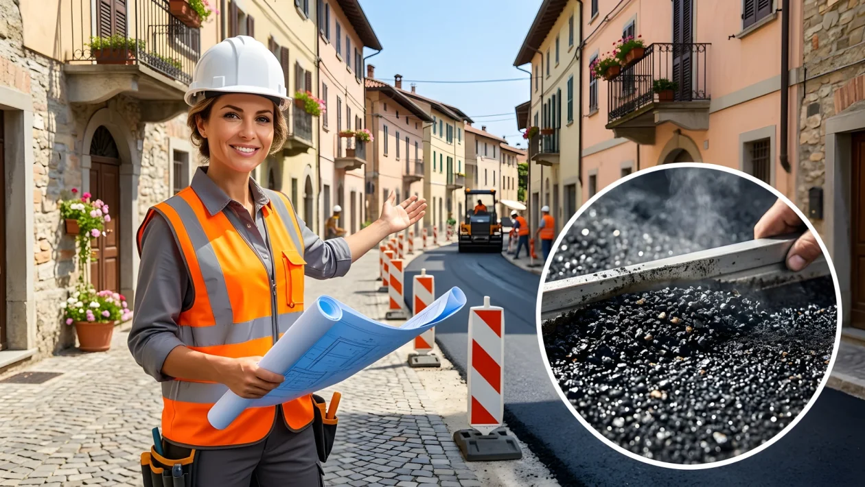 Lavori di manutenzione e sicurezza stradale in via Mazzini a Villa San Pietro
