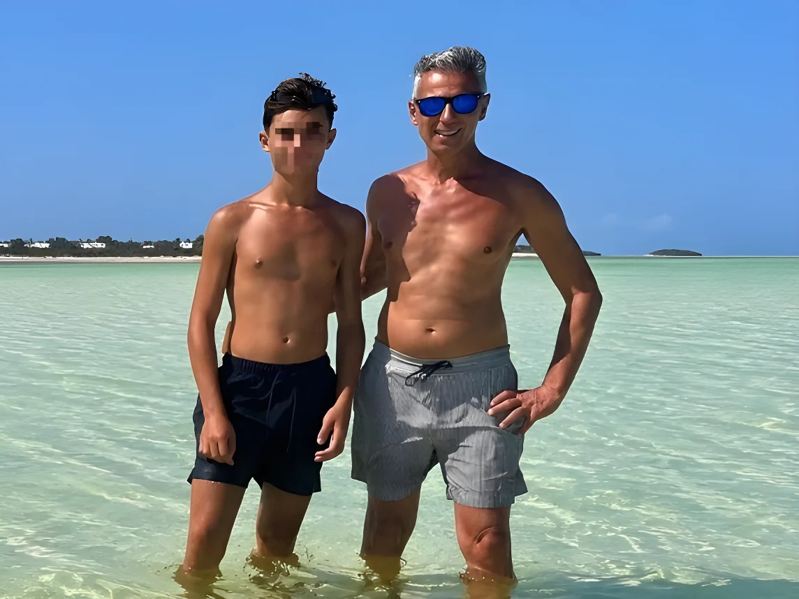 Fabrizio e il figlio Tommaso