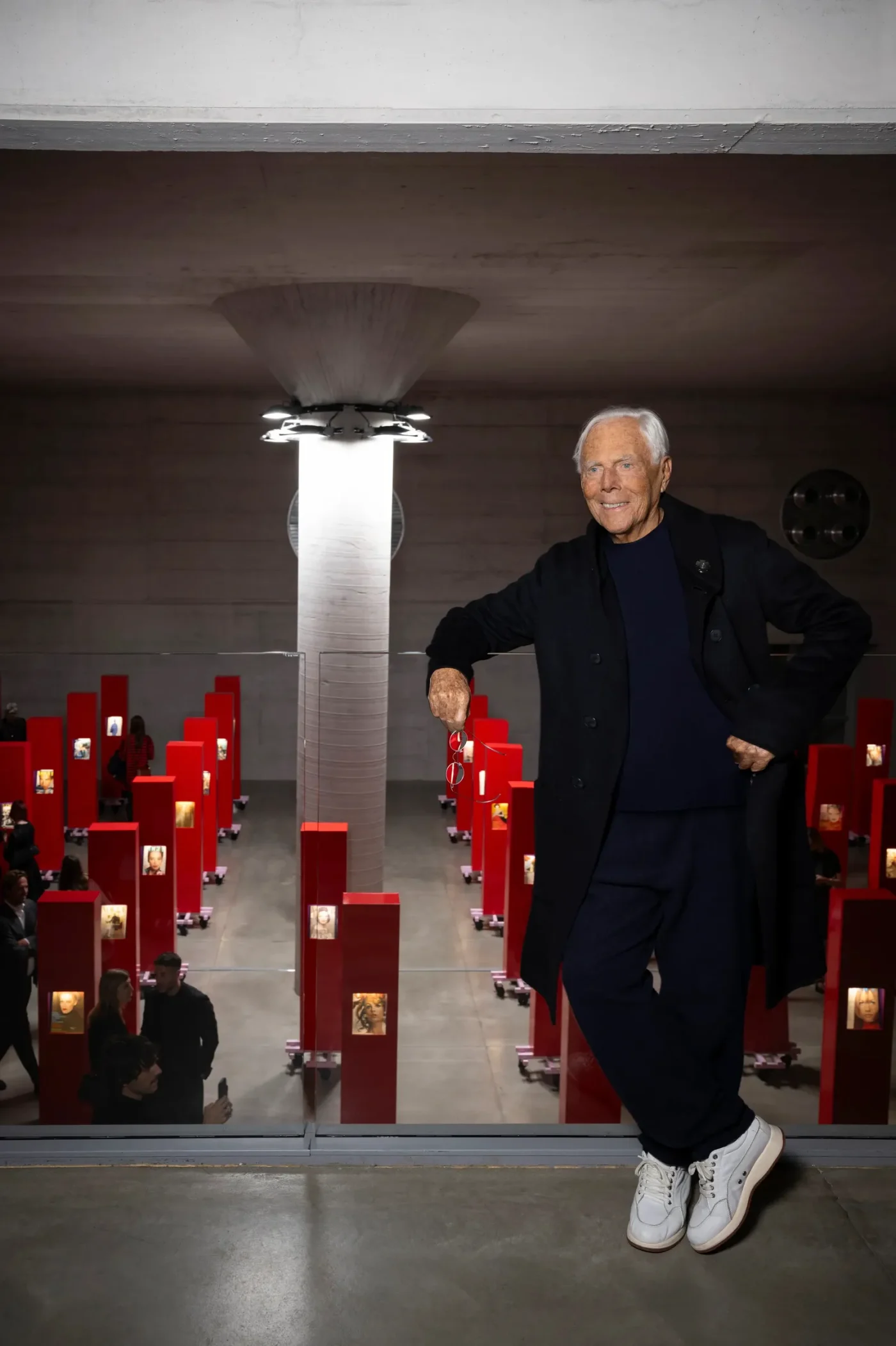Giorgio Armani a Palazzo Citterio di fronte all