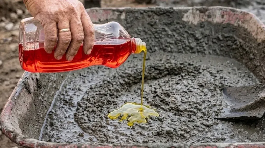 Gocce di detersivo nel cemento: come cambia l'impasto e perché non va mai usato nelle strutture