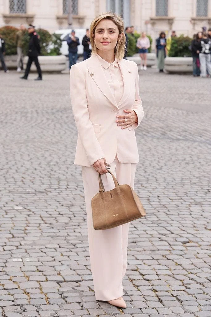 Greta Scarano al Quirinale per la cerimonia di inaugurazione della 71esima edizione dei David di Donatello. Foto Getty Images