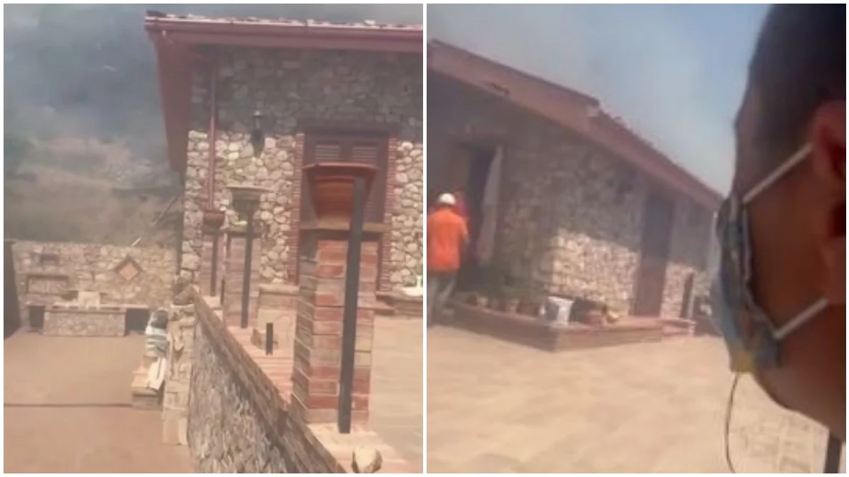 Incendio a Taormina in contrada Zappulla: evacuazioni d'urgenza vicino all'autostrada A18