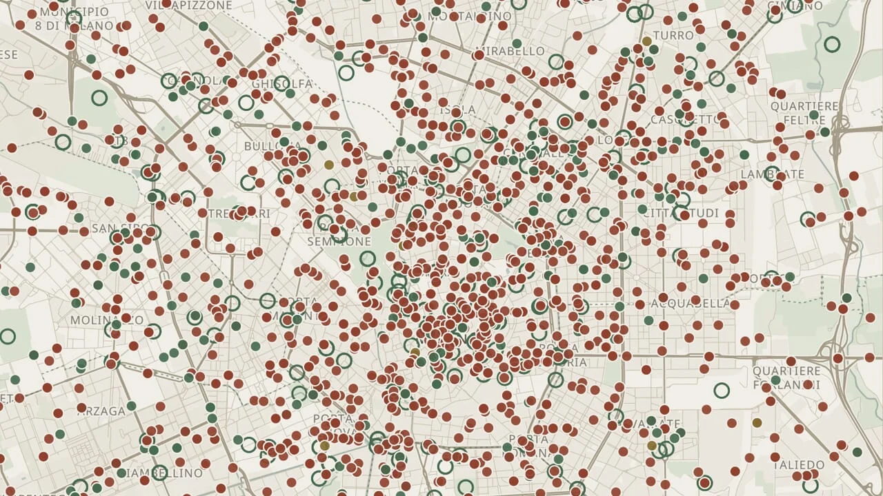 Incidenti a Milano: la mappa con 8 sinistri in viale Fulvio Testi, Cassala e Jenner