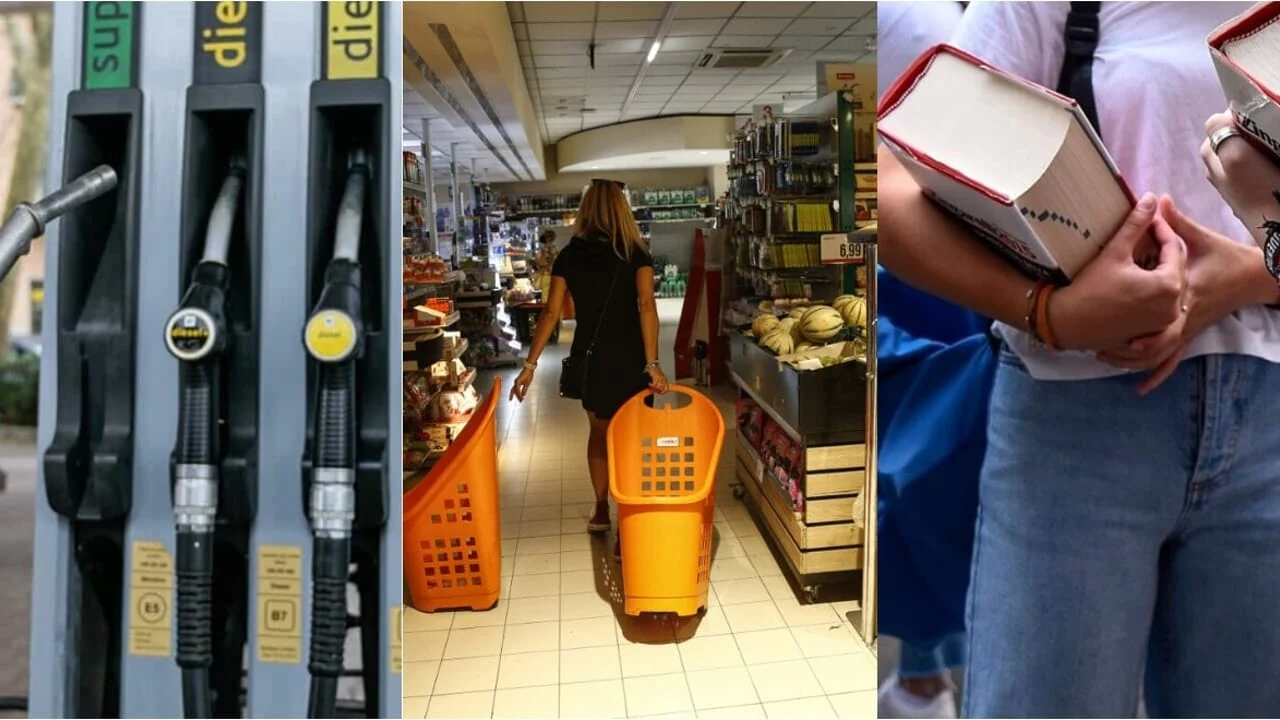 Inflazione al 3,3% e stangata da 1.089 euro: tutti i rincari su benzina, bollette e scuola
