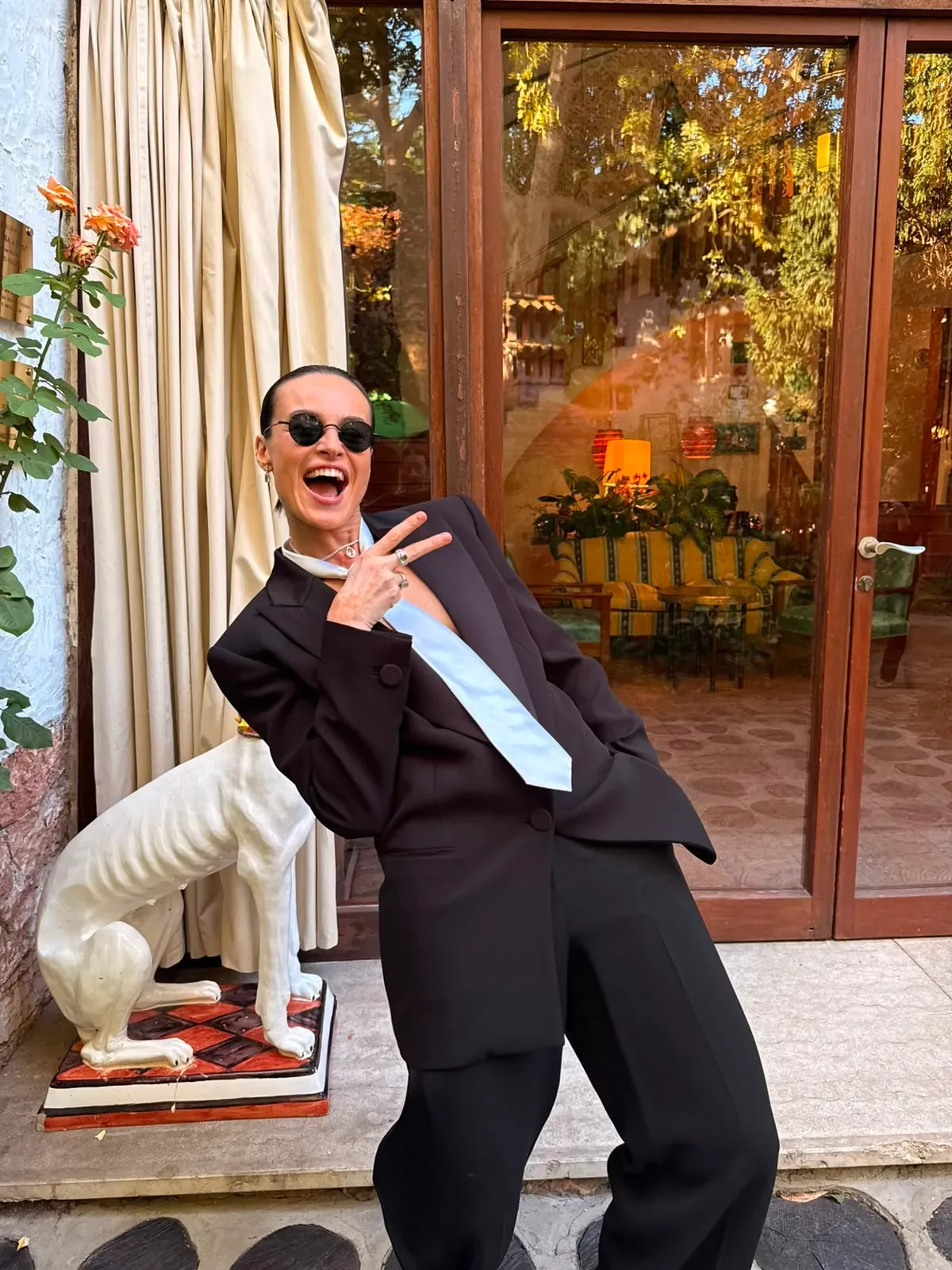Kasia Smutniak mannish al Festival di Venezia 2026 il tuxedo dall