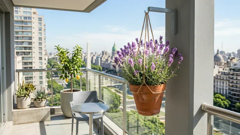 La Lavanda es perfecta para el balcón. (Foto: Imagen ilustrativa generada con IA).