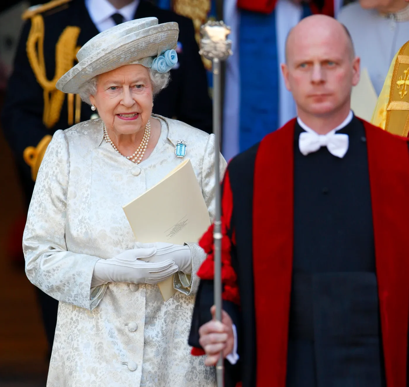 La regina Elisabetta durante un impegno pubblico