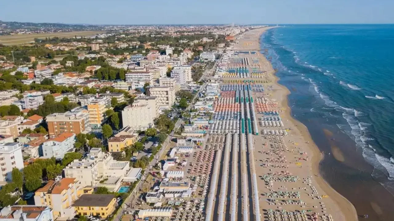 La spiaggia di Riccione