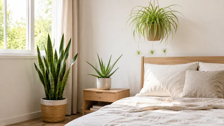 Las tres plantas recomendadas por Calderón son la lengua de suegra, el aloe vera y la cinta. (Imagen ilustrativa generada con IA)