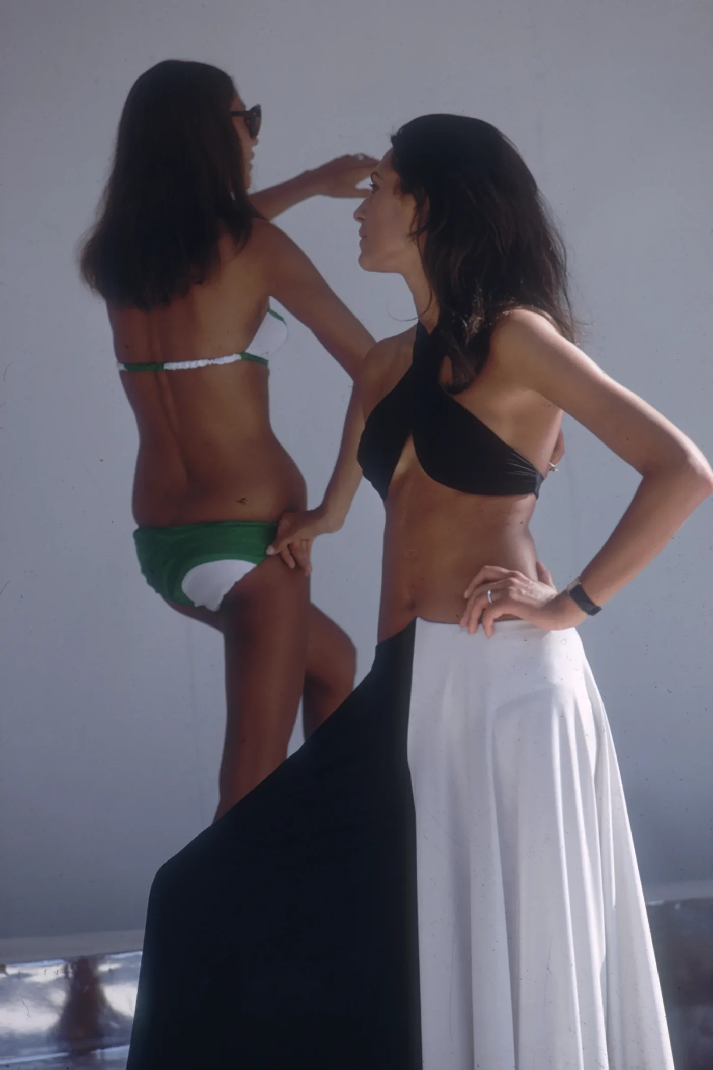 Modelle a Capri Moda Mare nel 1968. Foto Getty.