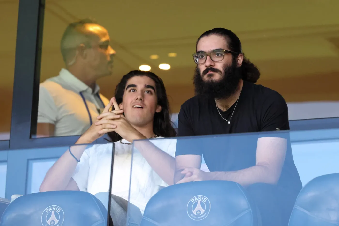 Nelson e Eddy Anglil alla partita del Paris SaintGermain contro l